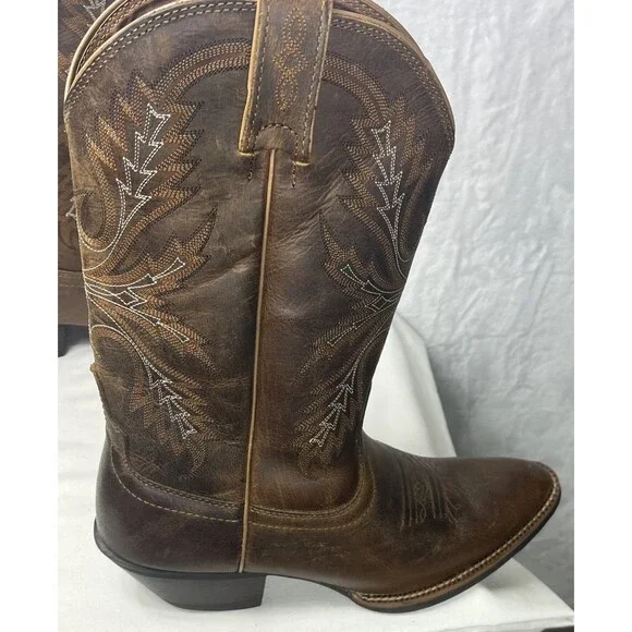 Justin Quinlan Cowboy Boots Cowgirl Brown Size 9B Style SVL2001 NEW (no box) - Picture 4 of 10